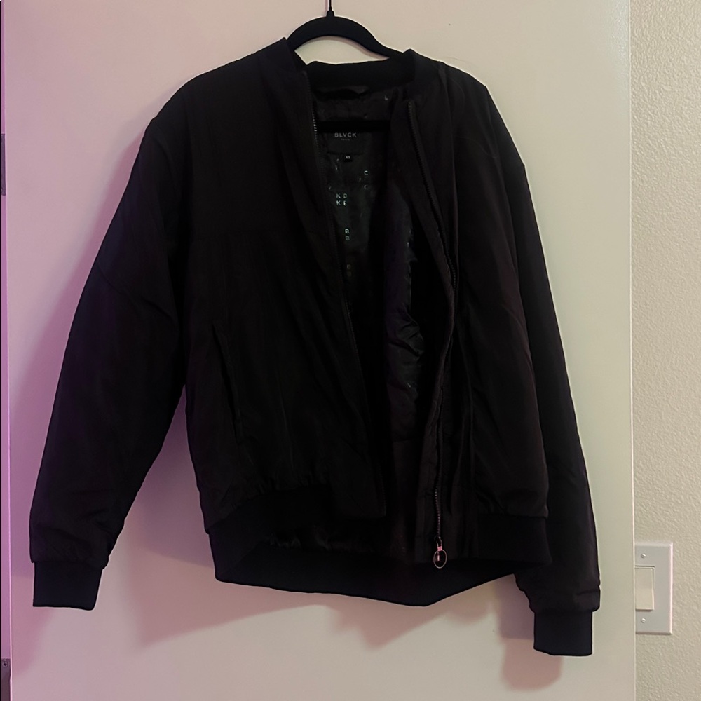 NWOT BLVCK PARIS Blvck Bold Nylon Bomber Jacket - Picture 7 of 11